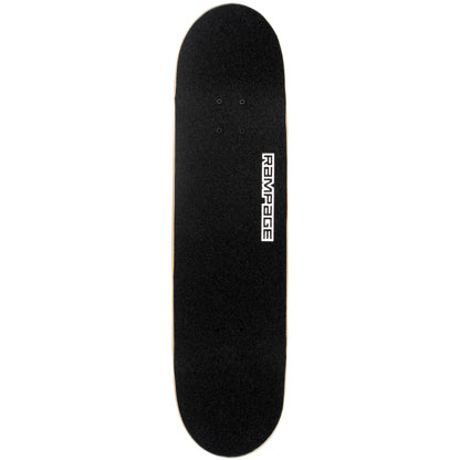 Rampage Stain Complete Skateboard - Black 8"
