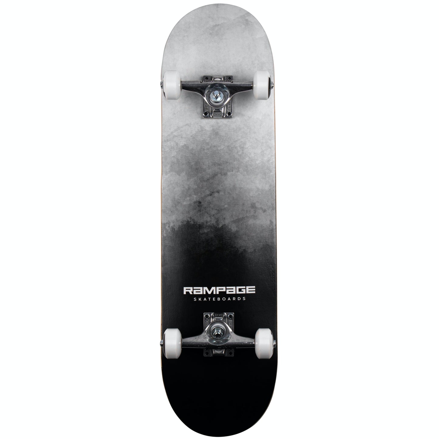 Rampage Mist Fade Complete Skateboard - Black 8''